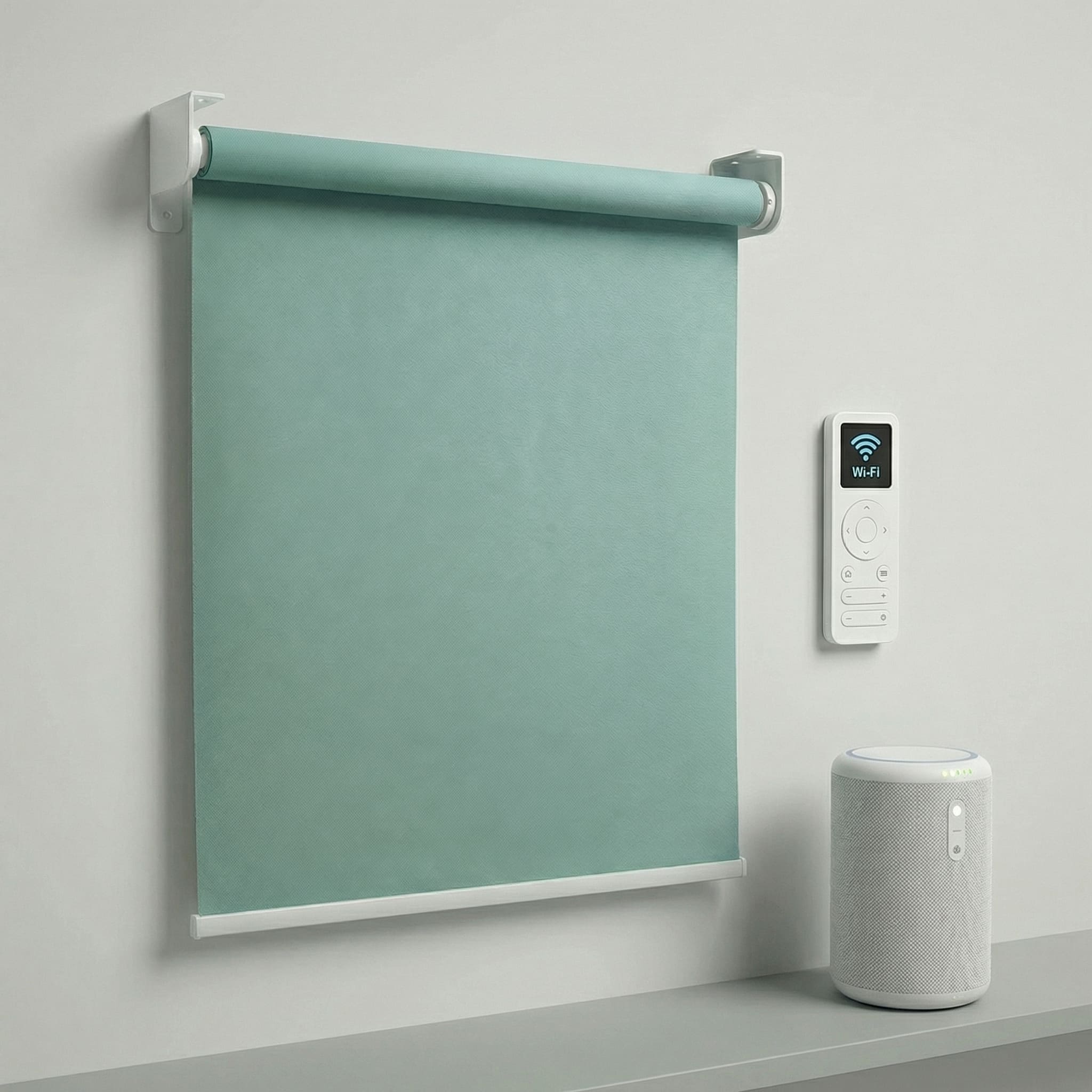 Электрокарниз для рулонных штор LUMISHADE LS25 Tuya с голосовым помощником Алиса, WiFi, пультом ДУ